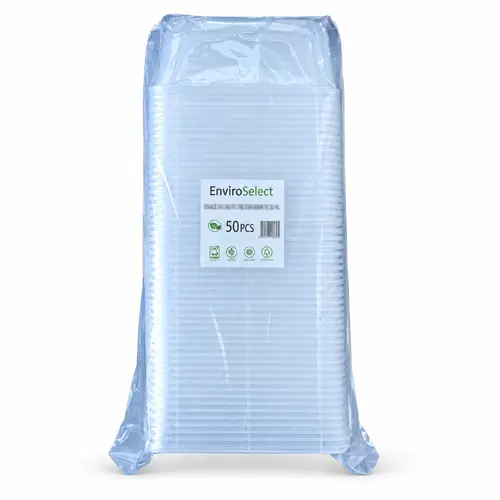 Enviro Select Plastic Food Containers 1000 ml, 50 pcs